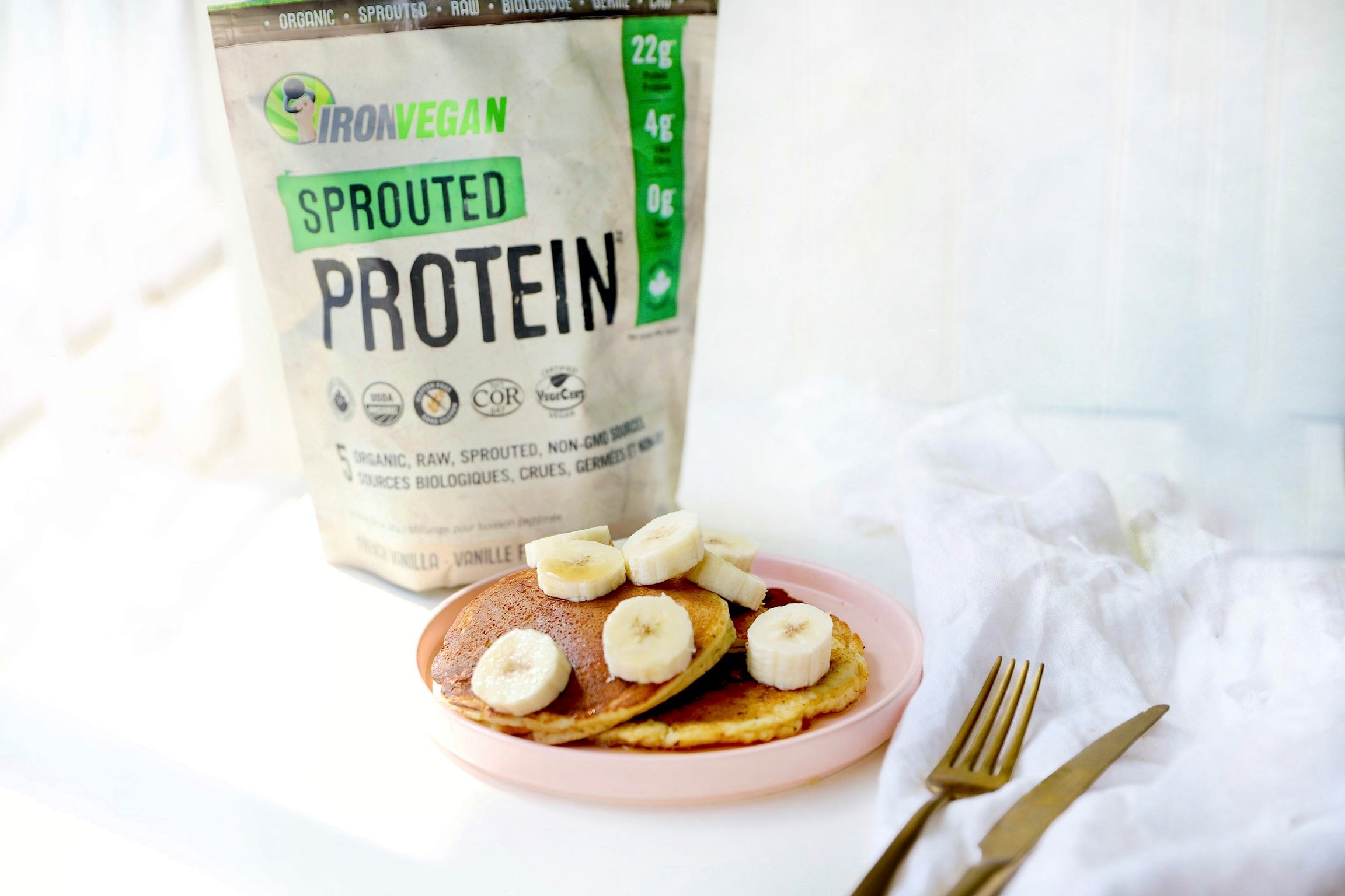 Banana Protein Pancakes